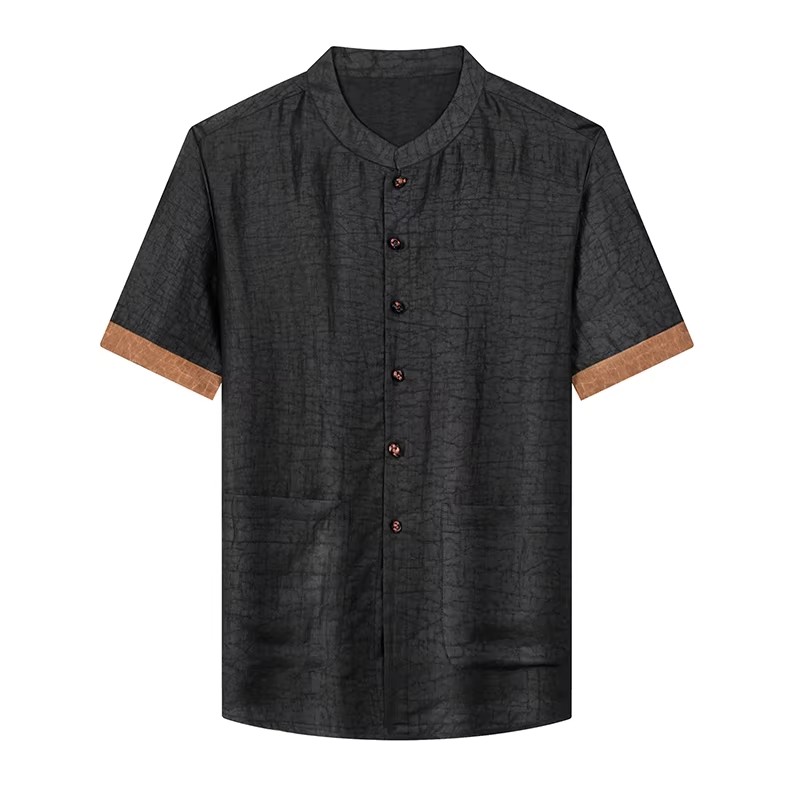 Luxury Skincare For Men - Camisas sin cuello 100% de seda