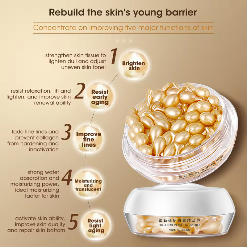 Fullerene Placenta cápsula ese - Placenta Extract Serum reseña y precio