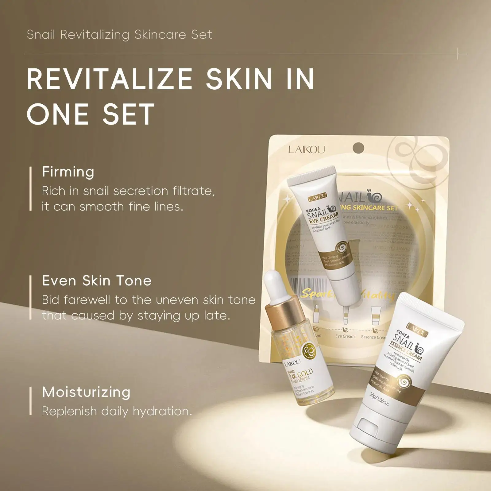 Suero reparador de caracol dor - Luxury Skincare Serum reseña y precio