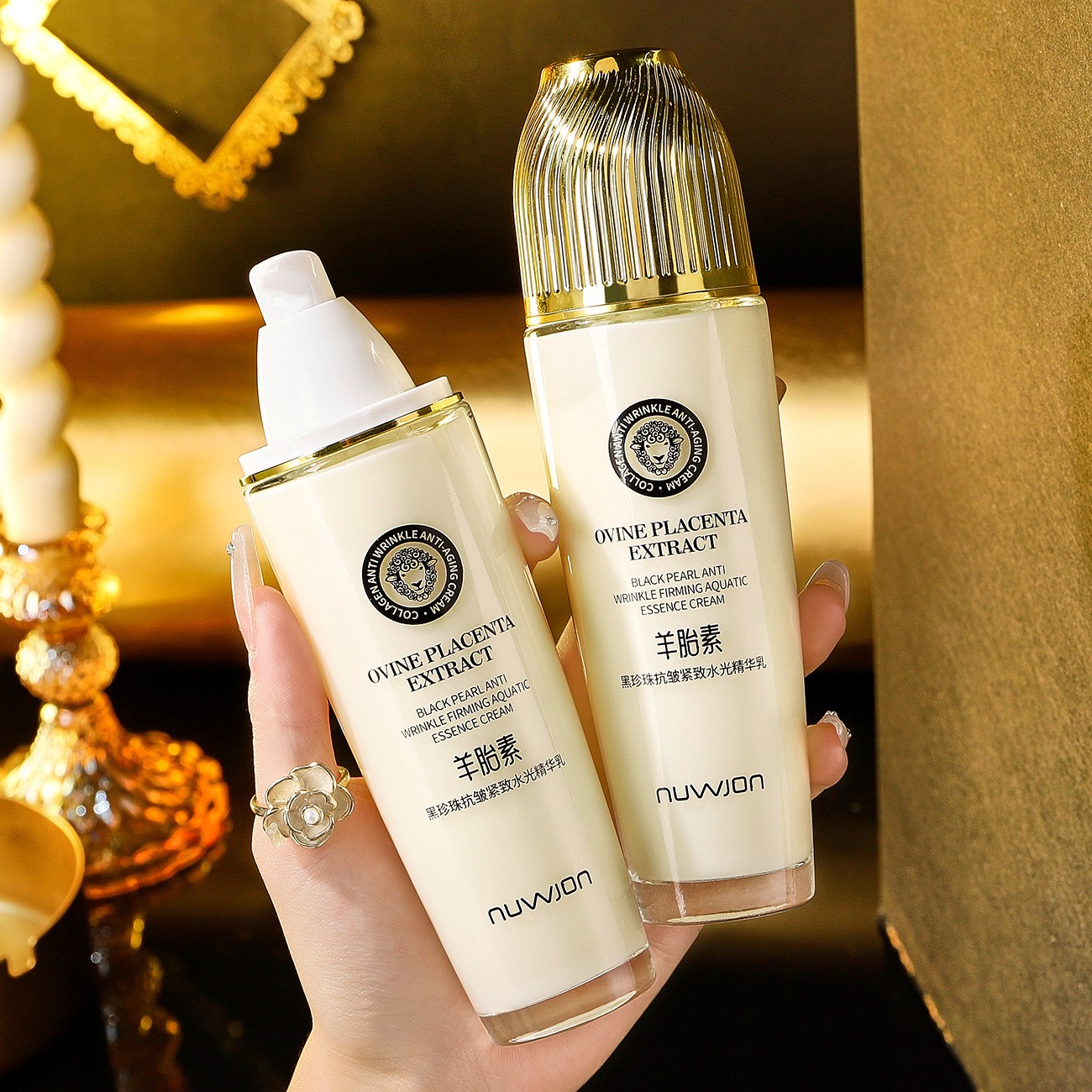 Loción Facial Antienvejecimien - Placenta Extract Serum reseña y precio