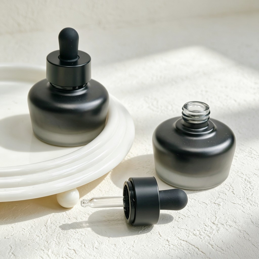 Frasco cuentagotas de vidrio e - Luxury Skincare Serum reseña y precio